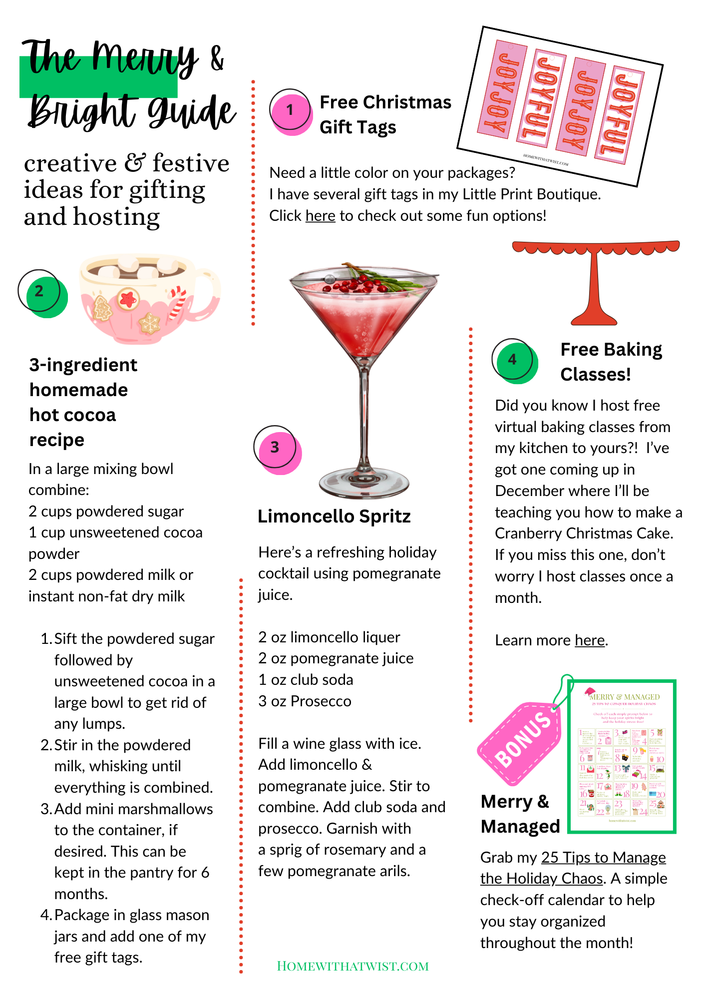 Merry & Bright Guide - Creative and Easy Ideas for December gifting and hosting