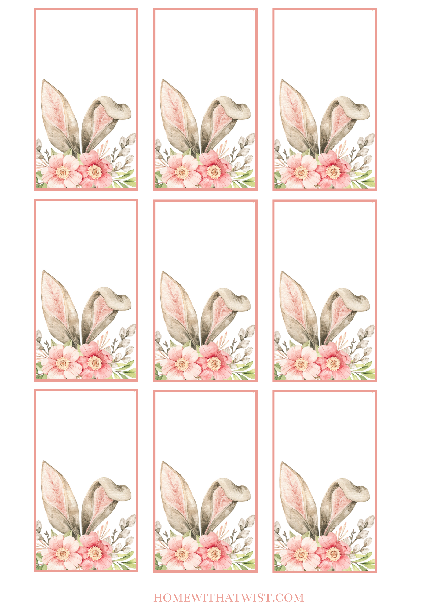 Easter Bunny Placecards
