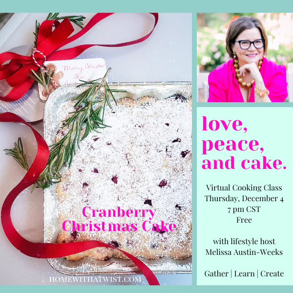 Cranberry Christmas Cake - Free Baking Class