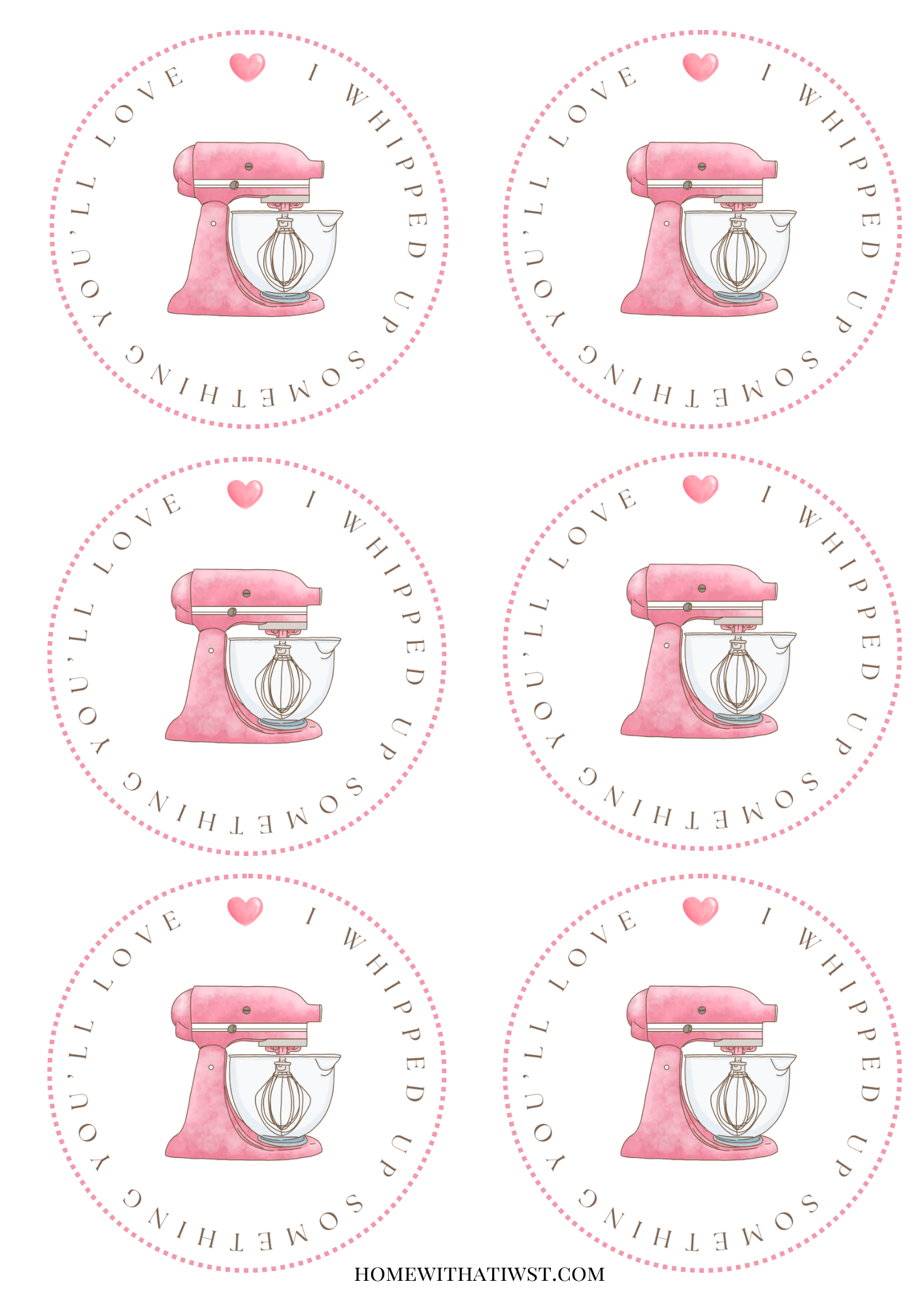 Round Baking Tags