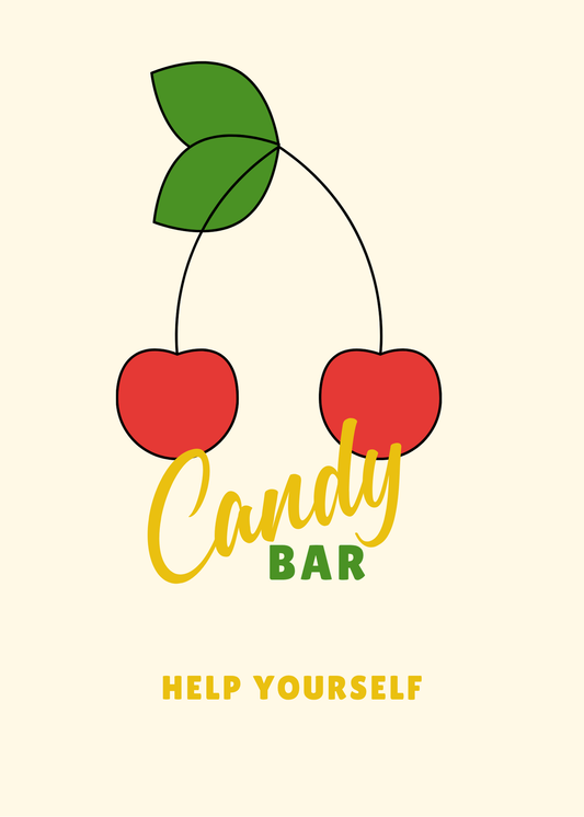 Candy Bar Sign