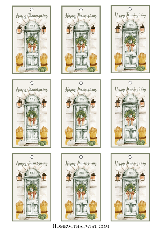 Thanksgiving Gift Tag